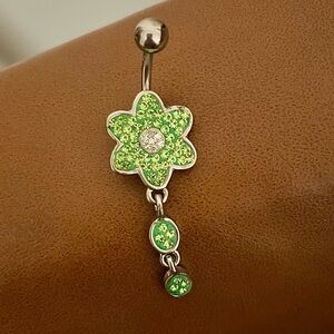 Flower Dangle Bellyring